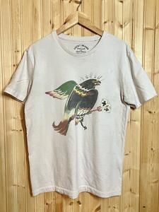 Lucky Brand Gambling Bird Short-Sleeve Graphic Tee T-Shirt Men's Size M *issues*